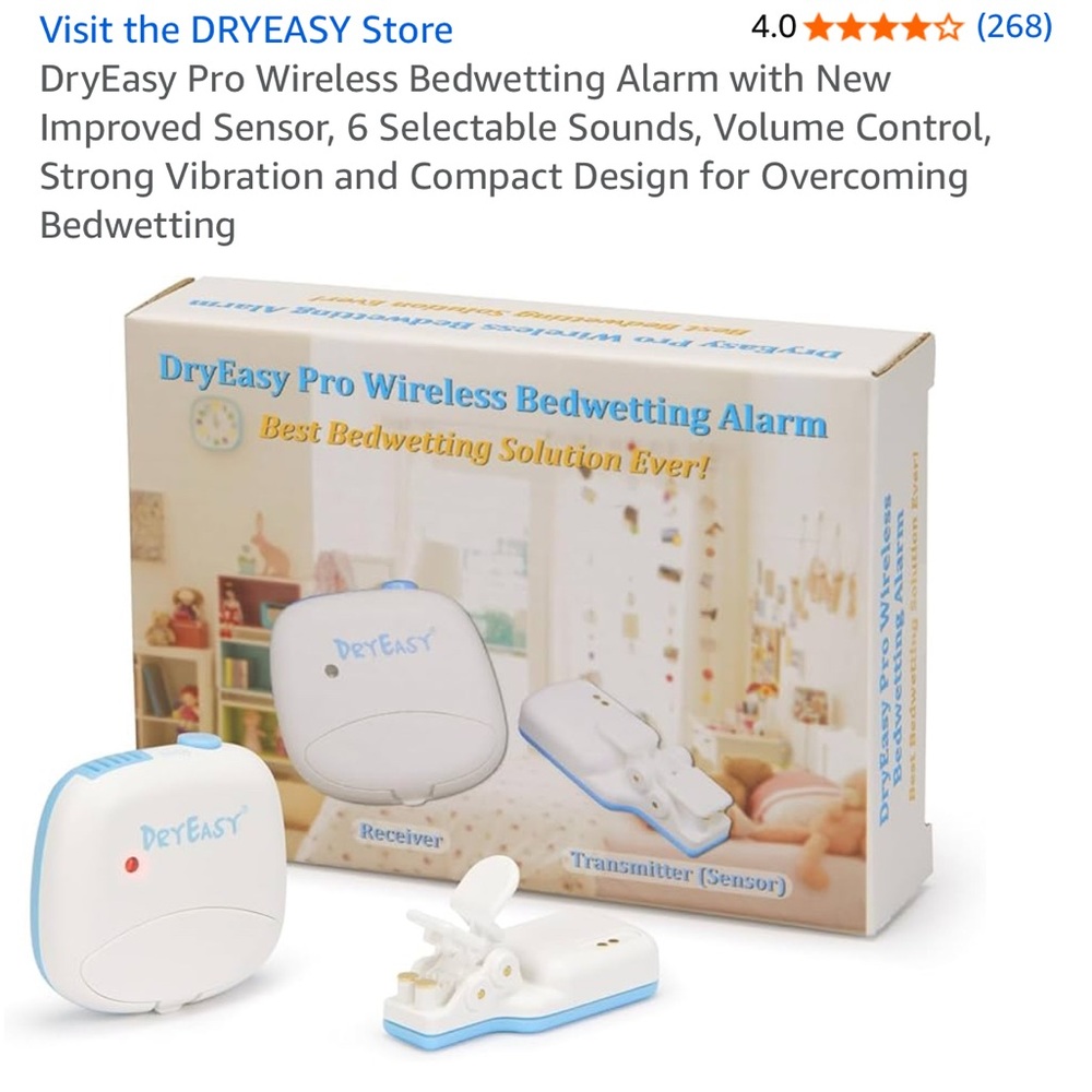 DryEasy Pro Wireless Bedwetting Alarm